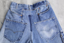 "Re:make" patchwork denim half pants