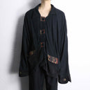 deformation wool × cotton shirt jacket