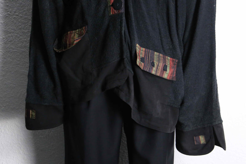 deformation wool × cotton shirt jacket