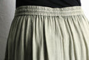 pistàcchio green stitch&switch easy long skirts
