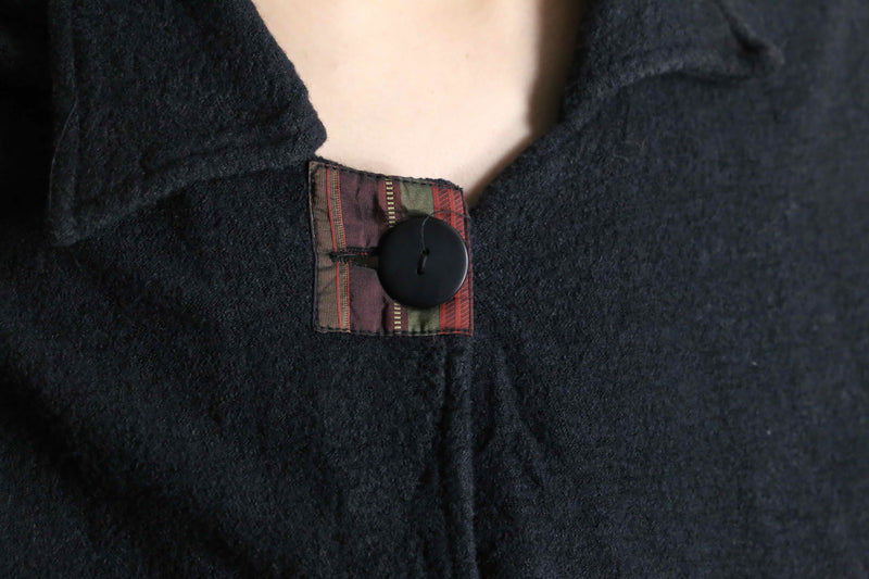 deformation wool × cotton shirt jacket