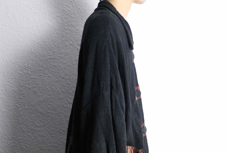 deformation wool × cotton shirt jacket