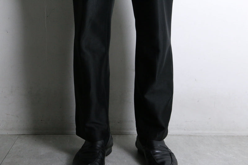 shine black flare western pants