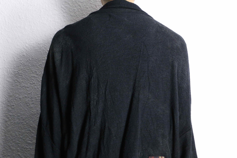 deformation wool × cotton shirt jacket