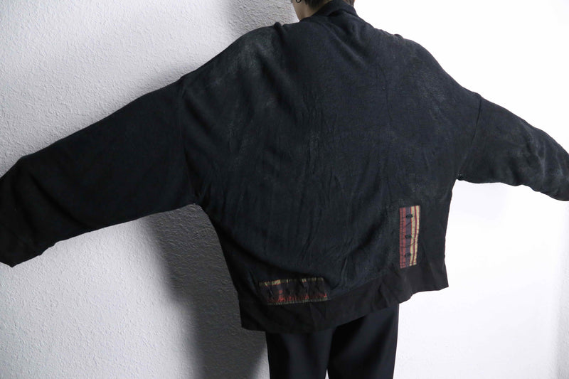 deformation wool × cotton shirt jacket