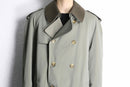 moss green long trench coat
