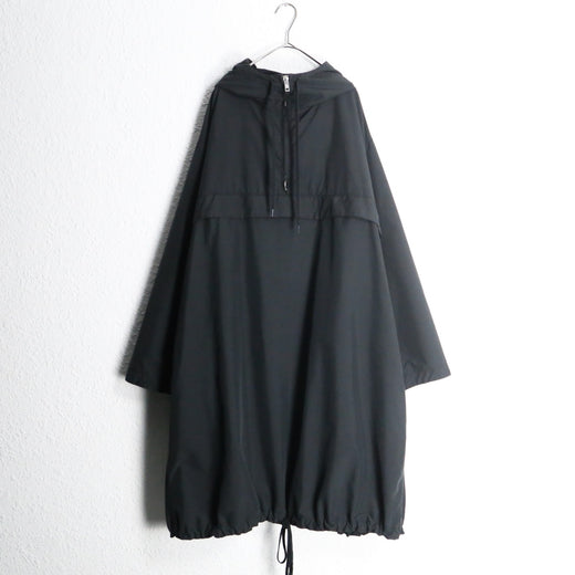 15ss “UNUSED” black long anorak parka