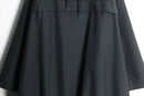15ss “UNUSED” black long anorak parka