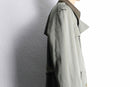 moss green long trench coat