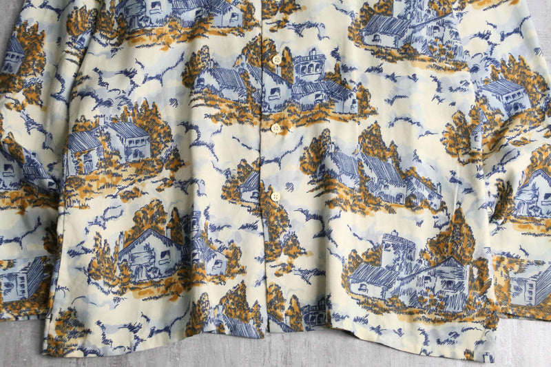 70’s all pattern poly cotton shirt