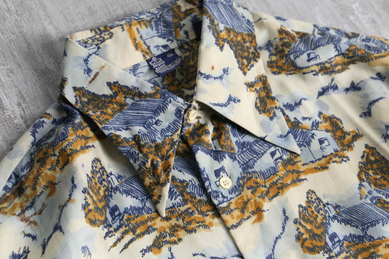 70’s all pattern poly cotton shirt