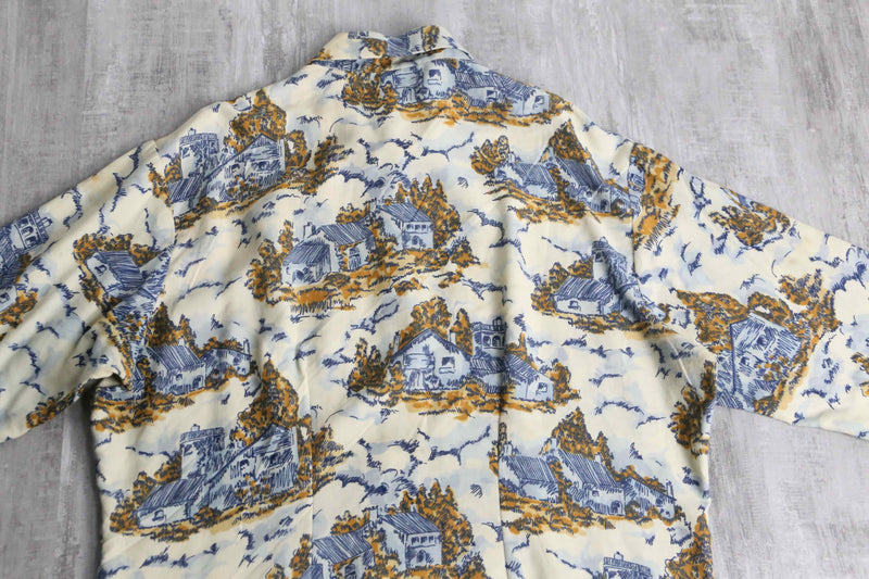 70’s all pattern poly cotton shirt