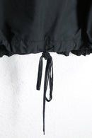 15ss “UNUSED” black long anorak parka