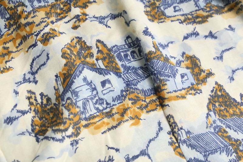 70’s all pattern poly cotton shirt