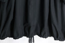 15ss “UNUSED” black long anorak parka