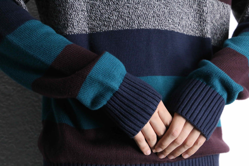 "LAND'S END" mulch color border knit