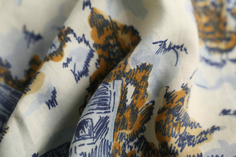 70’s all pattern poly cotton shirt