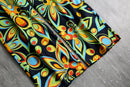 2000s psychedelic flower pattern 1tuck cotton pants