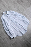 70’s “Arrow” light blue full pattern shirt