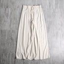 ecru rayon linen wide easy pant