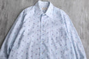 70’s “Arrow” light blue full pattern shirt