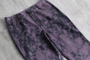 1990s-00s tie-dye×croco super flare pants