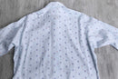 70’s “Arrow” light blue full pattern shirt