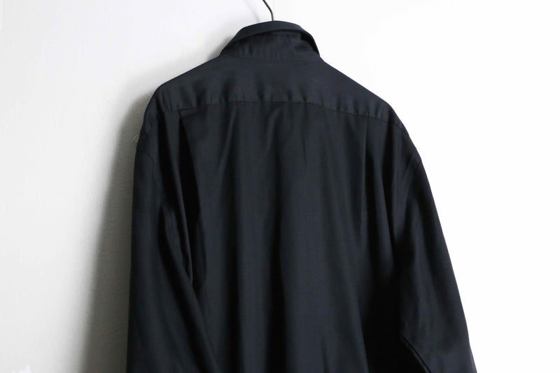 black color custom frill shirt