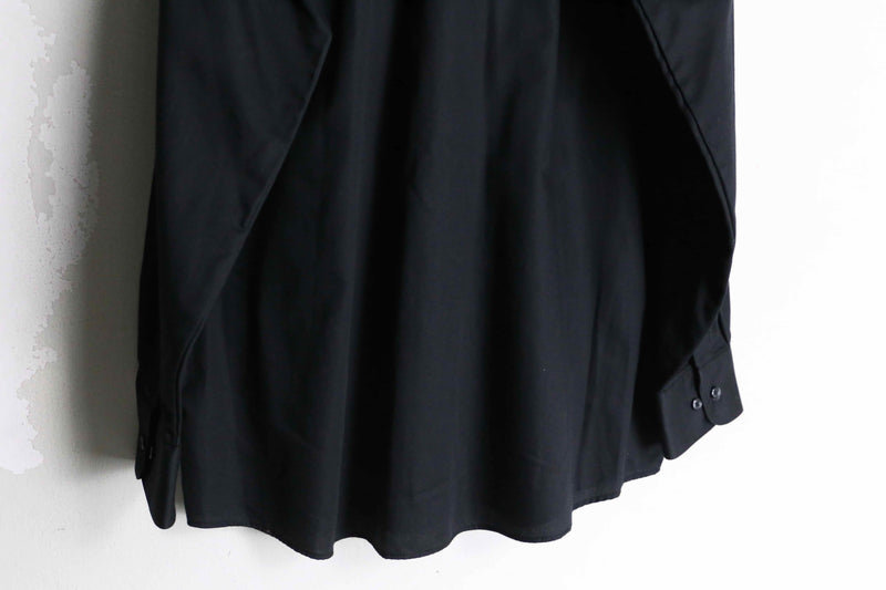 black color custom frill shirt