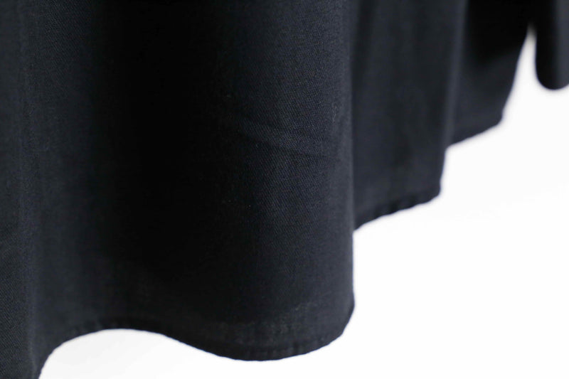 black color custom frill shirt