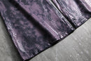 1990s-00s tie-dye×croco super flare pants