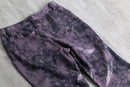 1990s-00s tie-dye×croco super flare pants