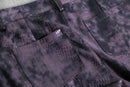 1990s-00s tie-dye×croco super flare pants