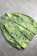 70's jungle puttern big collar L/S shirt