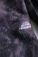 1990s-00s tie-dye×croco super flare pants