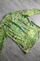 70's jungle puttern big collar L/S shirt