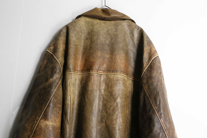 "PIERRE CARDIN" middle leather jacket