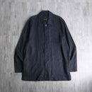 black front fly shirt jacket
