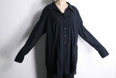 square button design tuxedo shirt