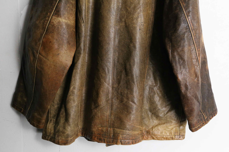 "PIERRE CARDIN" middle leather jacket