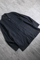 black front fly shirt jacket