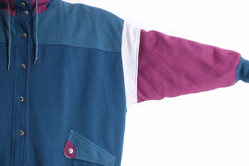 sweat × nylon reversible blouson