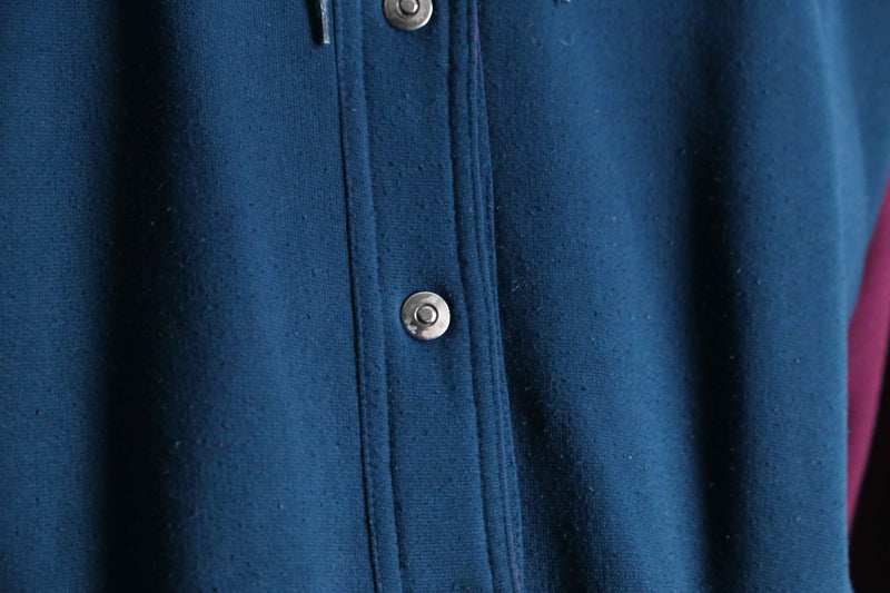 sweat × nylon reversible blouson