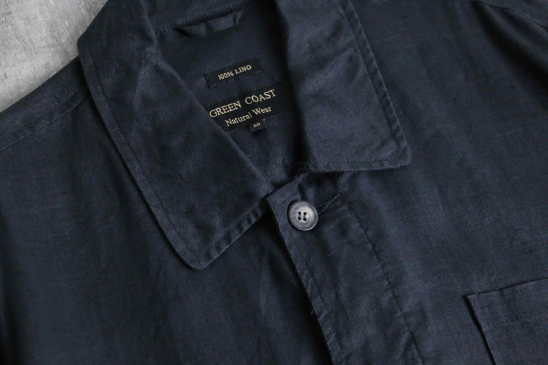 black front fly shirt jacket