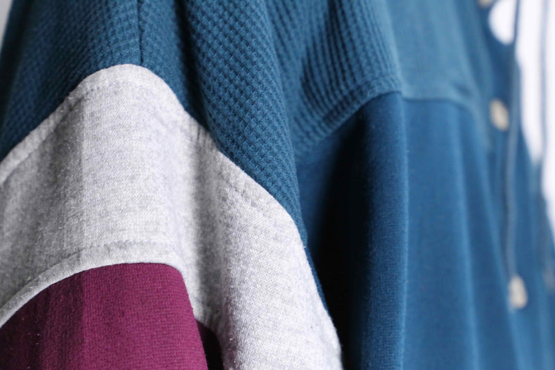 sweat × nylon reversible blouson