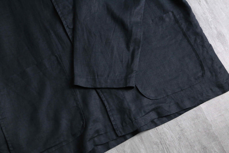 black front fly shirt jacket
