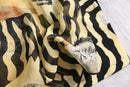 tiger pattern sheer layer shirt