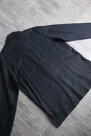 black front fly shirt jacket