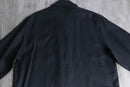 black front fly shirt jacket