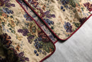 1990-00s button less botanical tapestry jacket